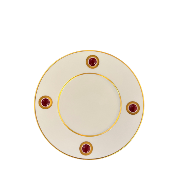 Ithaque Moroccan Red & Gold Salad Plate Cheap