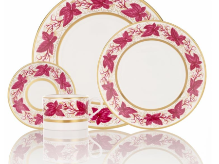 Hampton Court Burgundy Dessert Plate Online Sale