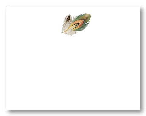 Feather Flat Cards & Envelopes For Sale