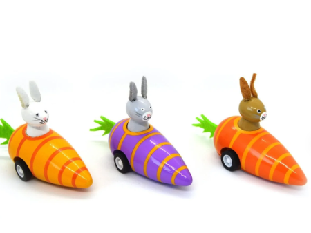 Carrot Bunnies - Pull Back Racers Cheap