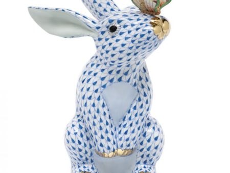 Bunny With Butterfly - Blue Sale