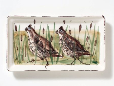 Wildlife Quail Rectangular Platter Sale