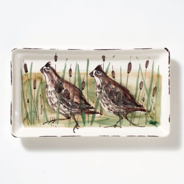 Wildlife Quail Rectangular Platter Sale