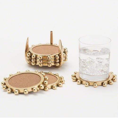 Starburst Crown Coasters-Brass Fashion