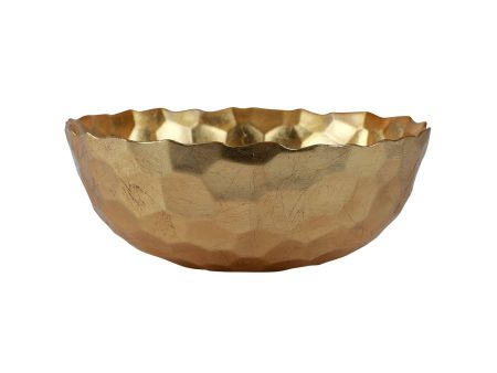 Rufolo Glass Gold Honeycomb Large Bowl Online