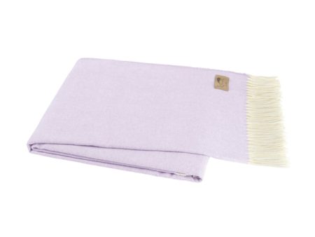 Lilac Italian Herringbone Throw Online Sale