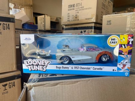 2022 Jada Looney Tunes Bugs Bunny 1957 Chevrolet Corvette Online now