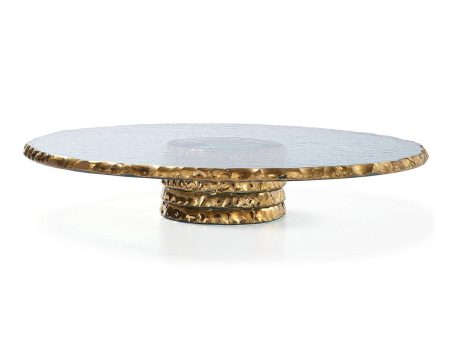 Edgey Gold Pedestal Cake Stand Sale