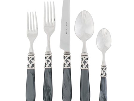 Aladdin Antique Charcoal 5 Piece Place Setting Online Hot Sale