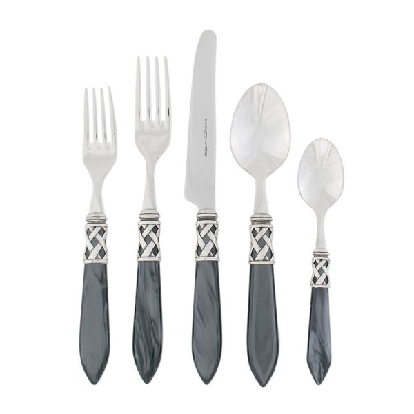 Aladdin Antique Charcoal 5 Piece Place Setting Online Hot Sale