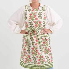 Pom Bells Fern & Poppy Apron Sale