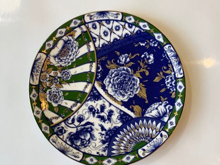 Victoria’s Garden Blue & Green Dessert Plate Sale