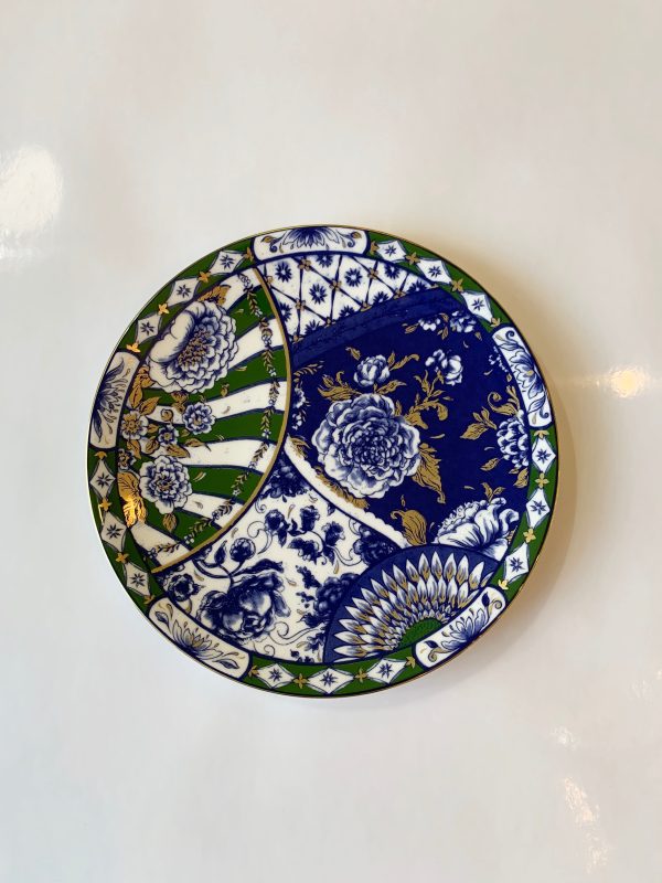 Victoria’s Garden Blue & Green Dessert Plate Sale