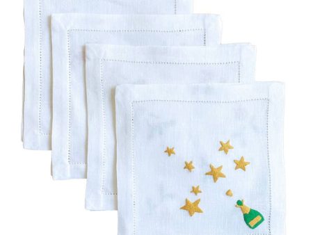 Champagne and Stars Cocktail Napkins Online now