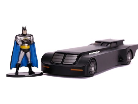 Jada Diecast Metal 1:32 ANIMATED SERIES BATMOBILE W BATMAN For Sale