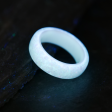 Pearl White Opal Dust Glowstone Ring For Discount