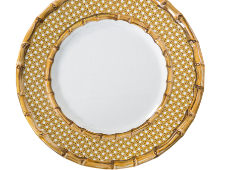 Bamboo Caning Melamine Dinner Plate Online Sale