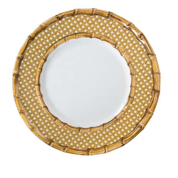 Bamboo Caning Melamine Dinner Plate Online Sale