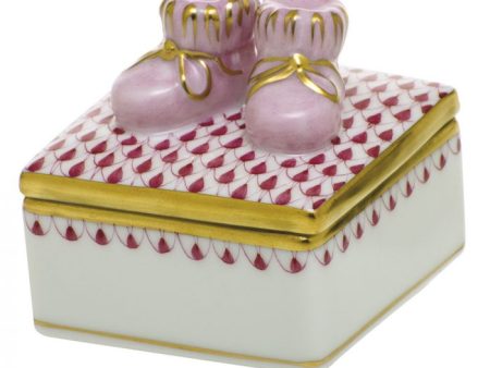 Baby Bootie Box Pink For Cheap