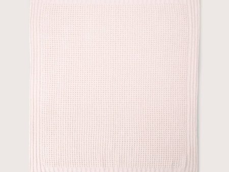 Waffle Baby Blanket - Heathered Pink Online Hot Sale