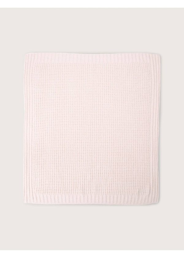 Waffle Baby Blanket - Heathered Pink Online Hot Sale