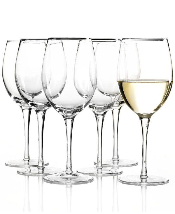 Tuscany White Wine Glasses, Set of 6 Discount