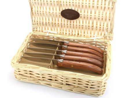 Berlingot Grill Steak Knife Set Of 6 Exotic Wood Handle on Sale