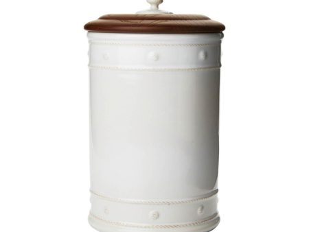 Berry & Thread Whitewash 13  Canister For Sale