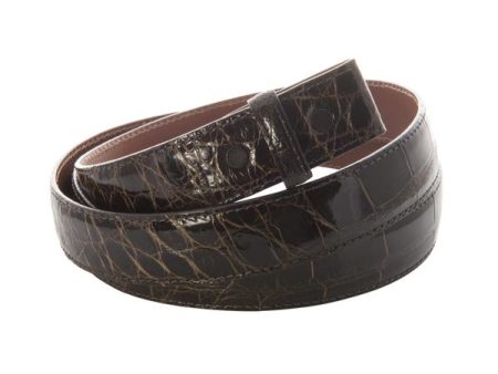 Brown Alligator Belt on Sale