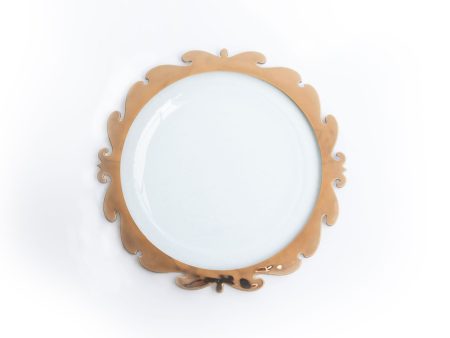 Rococo Round Buffet Plate For Sale