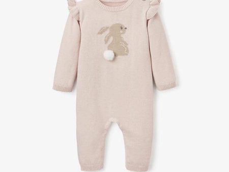 Bunny Cotton Knit Baby Jumpsuit Fashion