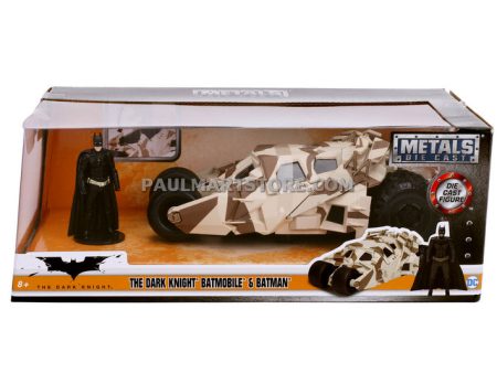 Jada Diecast Metal 1:24 Scale Batman Vehicle Batmobile Dark Knight CAMO Tumbler For Discount