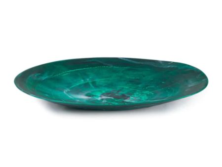 Emerald Green Swirl Everyday Platter Fashion