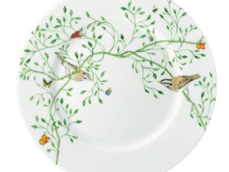 Wing Song Dessert Plate with Tan Birds Supply