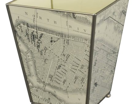 New York Map Waste Bin Discount