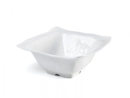 White Ruffle Square Dip Bowl For Cheap