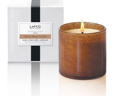 Amber Black Vanilla Foyer Candle on Sale