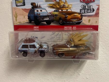 2023 Disney Cars 2 packs DXV99 T Case JEREMY CHIEFESS JEFE Online Hot Sale