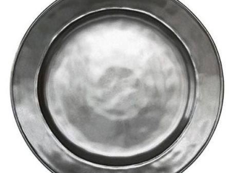 Stoneware Pewter Dinner Plate Hot on Sale