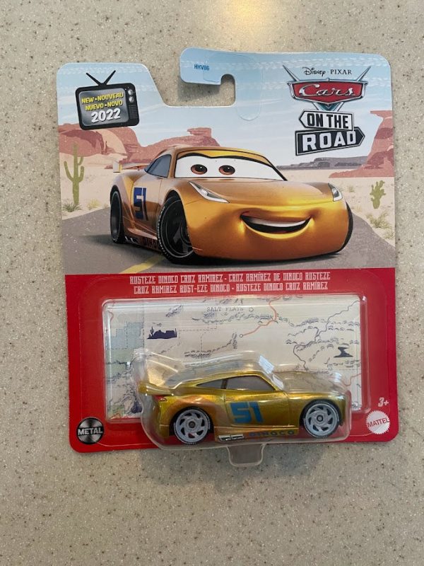 Disney Cars DXV29 CD- GOLD DINOCO CRUZ RAMIREZ Sale