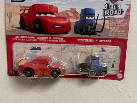 2023 Disney Cars 2 packs S Case CAVE LIGHTNING MCQUEEN PITSTOPOSAURUS Online