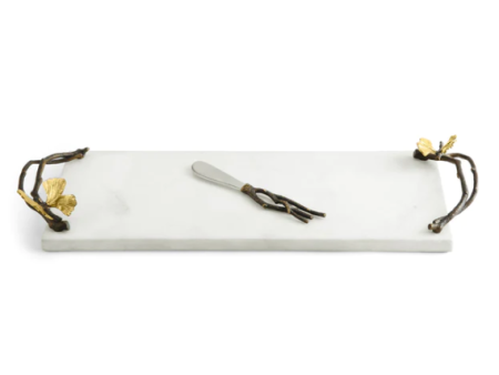 Butterfly Ginkgo Small Cheese Board w  Knife Hot on Sale