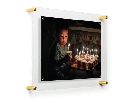 14 x19  Easy Change Float Frame-Gold Online Hot Sale