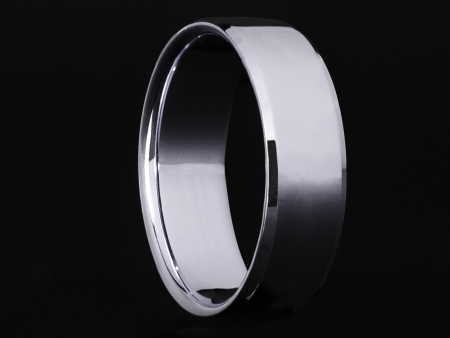 7mm Beveled Platinum Ring Supply