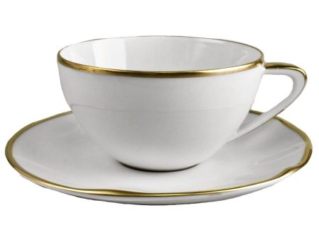 Simply Elegant Gold Tea Cup and Saucer Sale