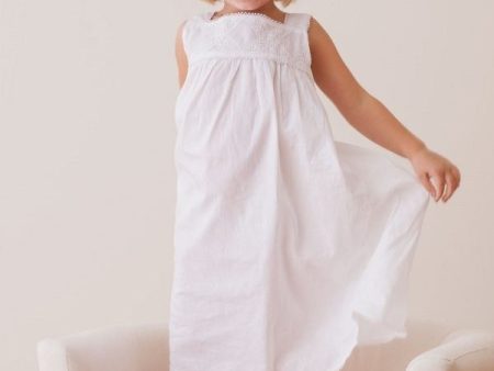 Chelsea White Cotton Dress For Cheap