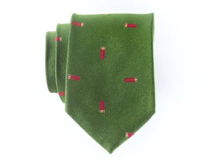 Green Shells Woven Tie Online