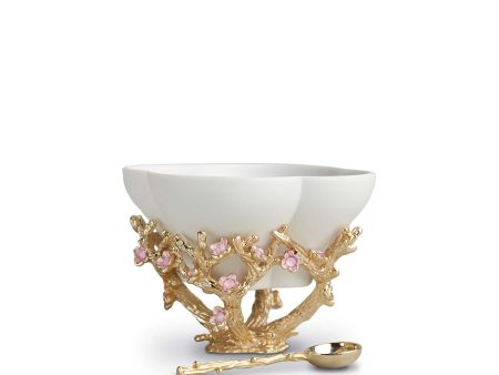 Blossom Bowl Salt Cellar With Spoon Online Sale