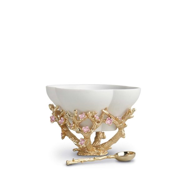 Blossom Bowl Salt Cellar With Spoon Online Sale