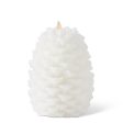 White Wax Snowy Pinecone Large Online Sale